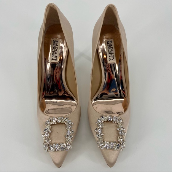 Badgley Mischka Cher Pumps in Nude Size 8 - Picture 5 of 14